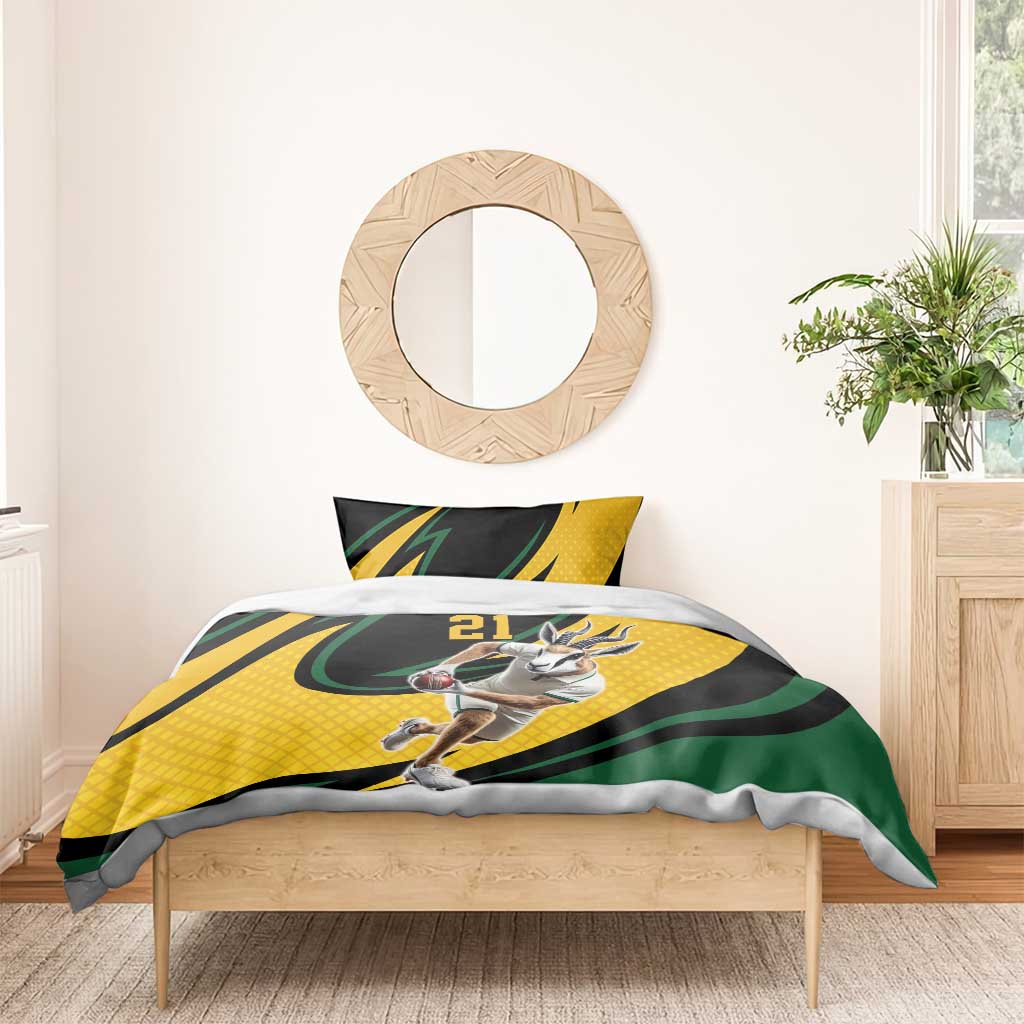 South African Springbok Cricket Custom Bedding Set Unique Pattern