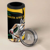South African Springbok Cricket Custom 4 in 1 Can Cooler Tumbler Unique Pattern