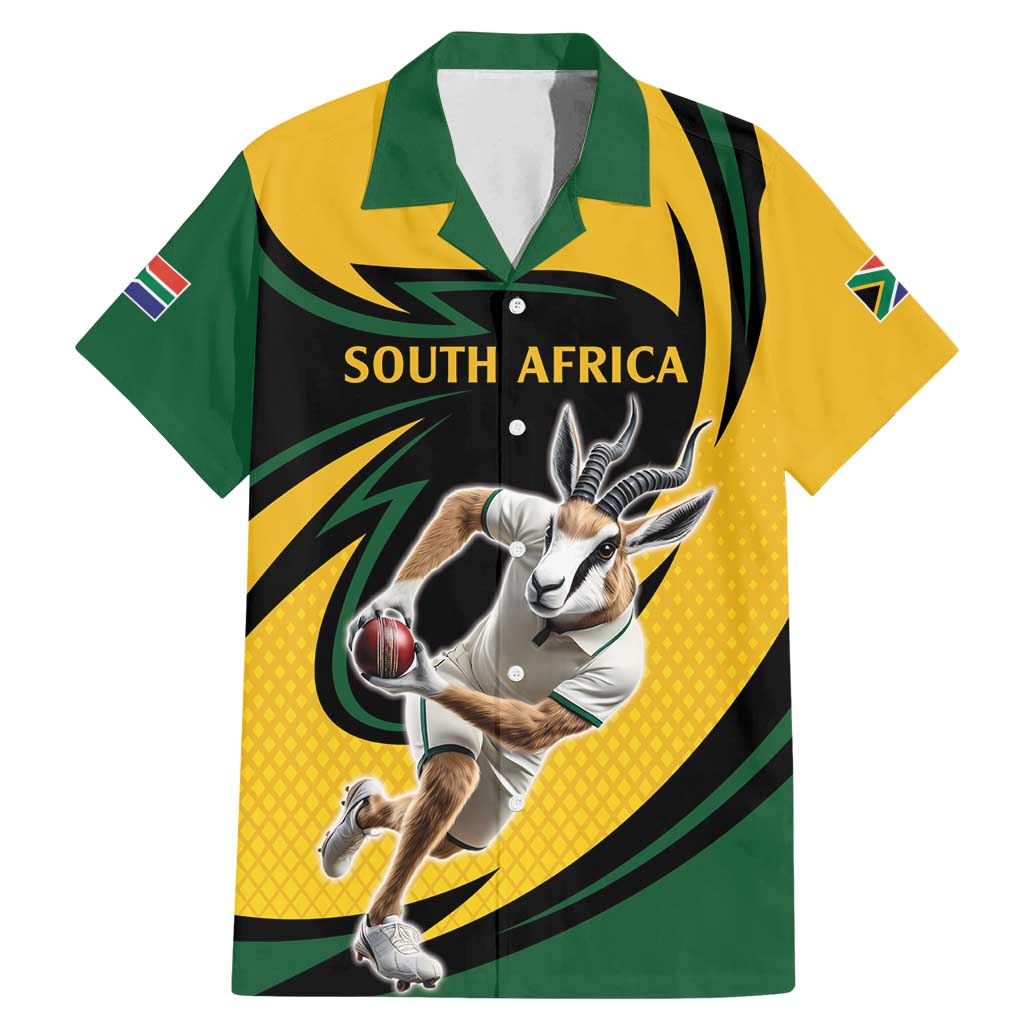 South African Springbok Cricket Custom Family Matching Mermaid Dress and Hawaiian Shirt Unique Pattern