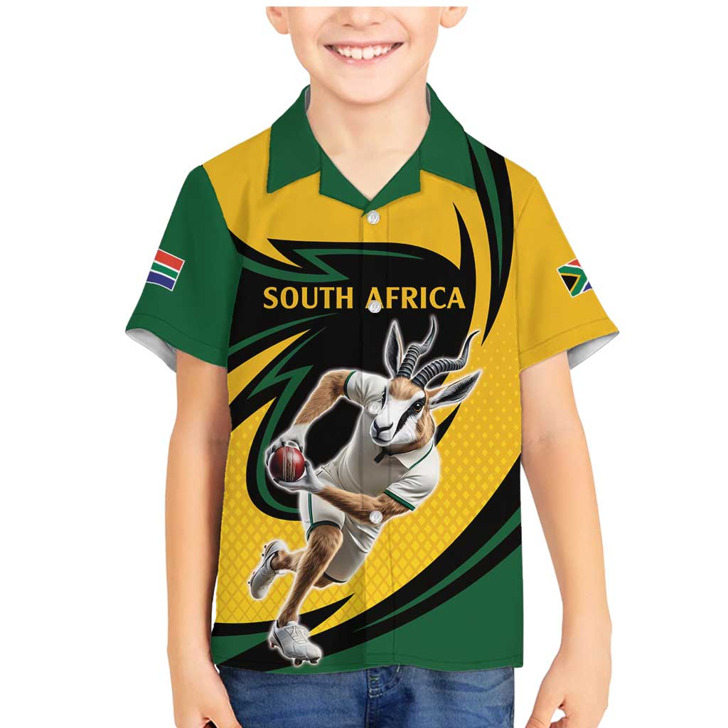 South African Springbok Cricket Custom Family Matching Mermaid Dress and Hawaiian Shirt Unique Pattern