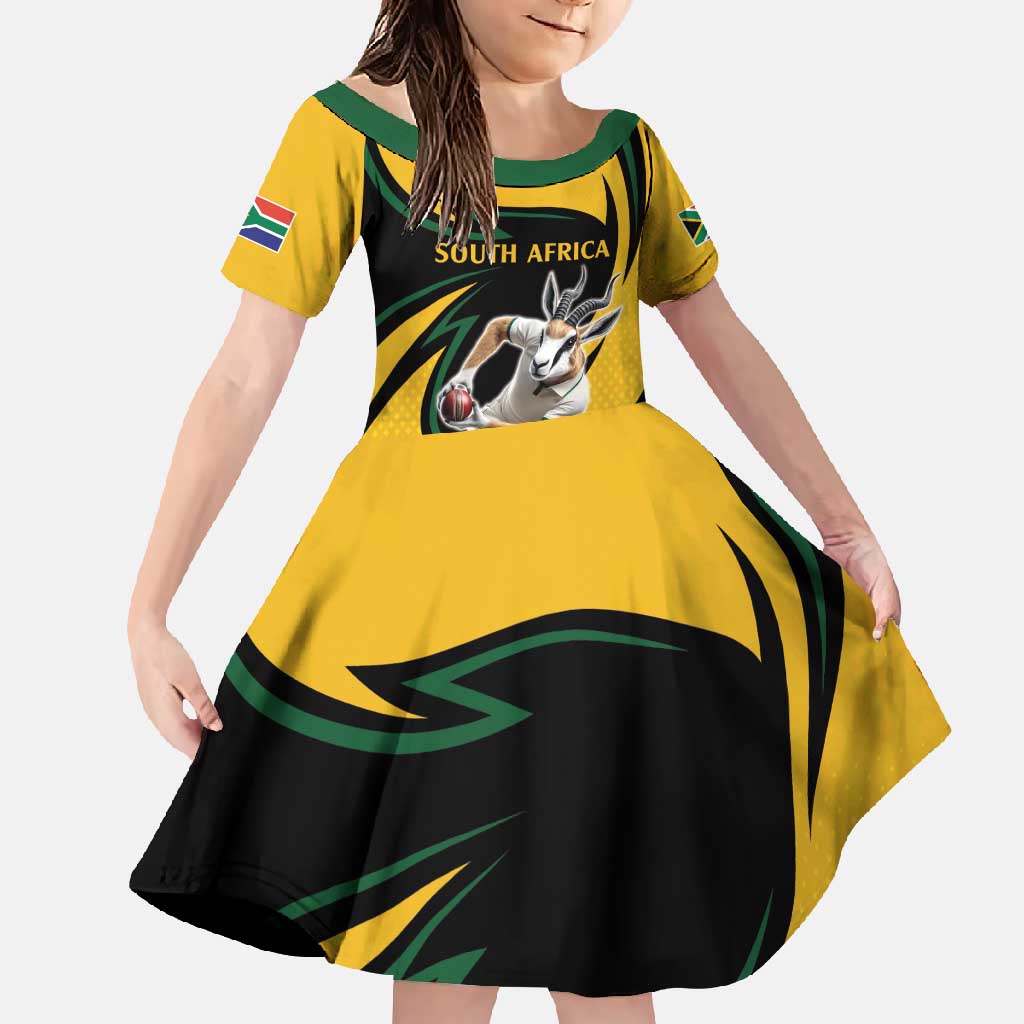 South African Springbok Cricket Custom Family Matching Off Shoulder Maxi Dress and Hawaiian Shirt Unique Pattern