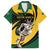 South African Springbok Cricket Custom Family Matching Off Shoulder Maxi Dress and Hawaiian Shirt Unique Pattern