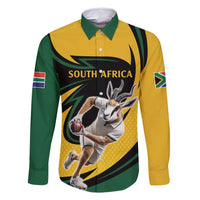 South African Springbok Cricket Custom Family Matching Off Shoulder Maxi Dress and Hawaiian Shirt Unique Pattern