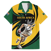 South African Springbok Cricket Custom Family Matching Tank Maxi Dress and Hawaiian Shirt Unique Pattern