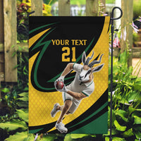 South African Springbok Cricket Custom Garden Flag Unique Pattern