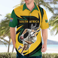 South African Springbok Cricket Custom Hawaiian Shirt Unique Pattern