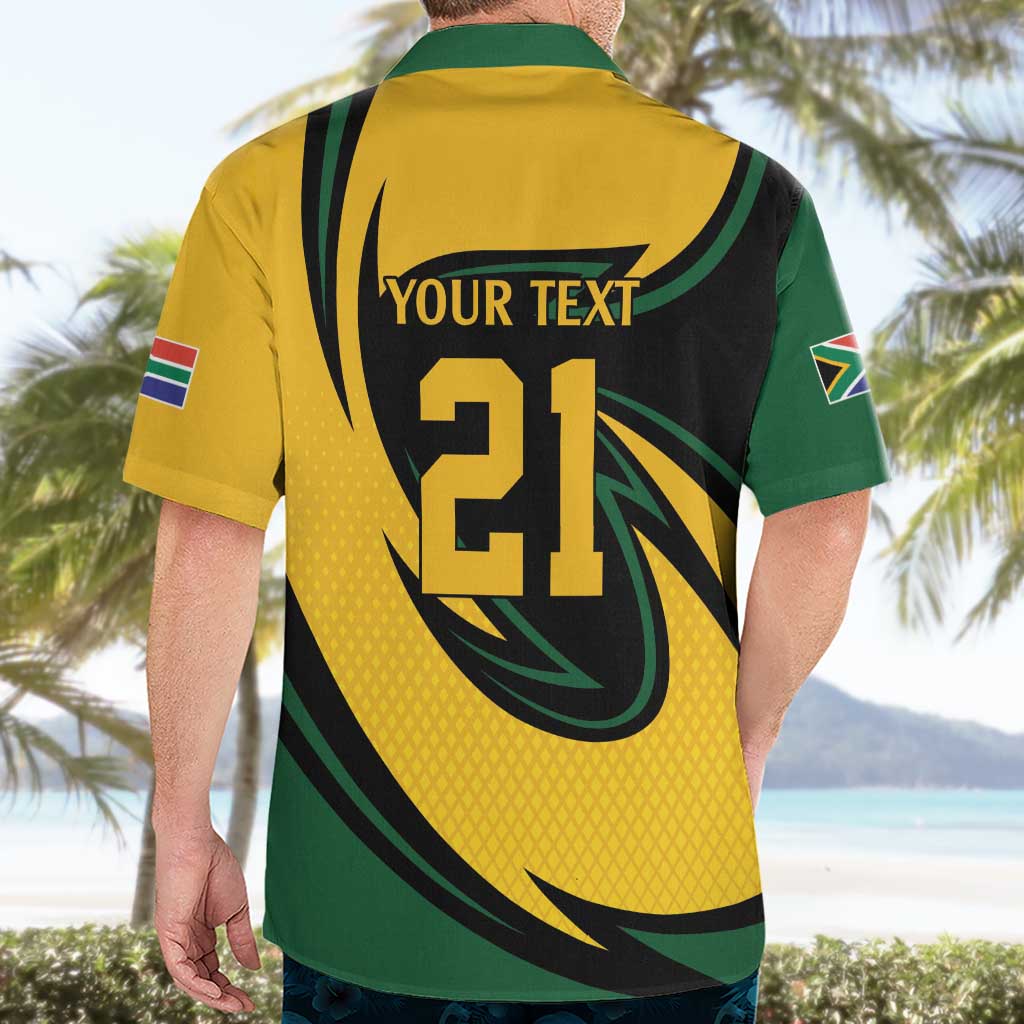 South African Springbok Cricket Custom Hawaiian Shirt Unique Pattern