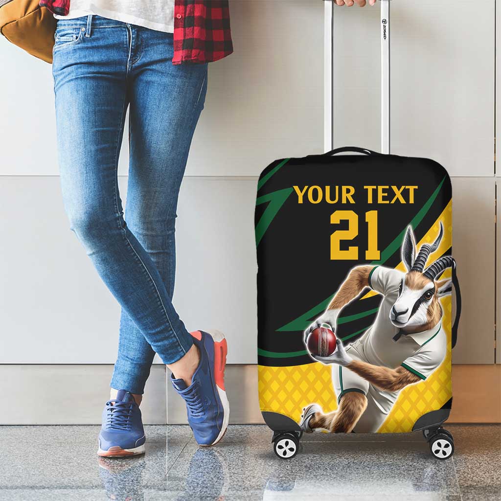 South African Springbok Cricket Custom Luggage Cover Unique Pattern