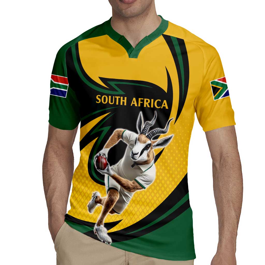 South African Springbok Cricket Custom Rugby Jersey Unique Pattern