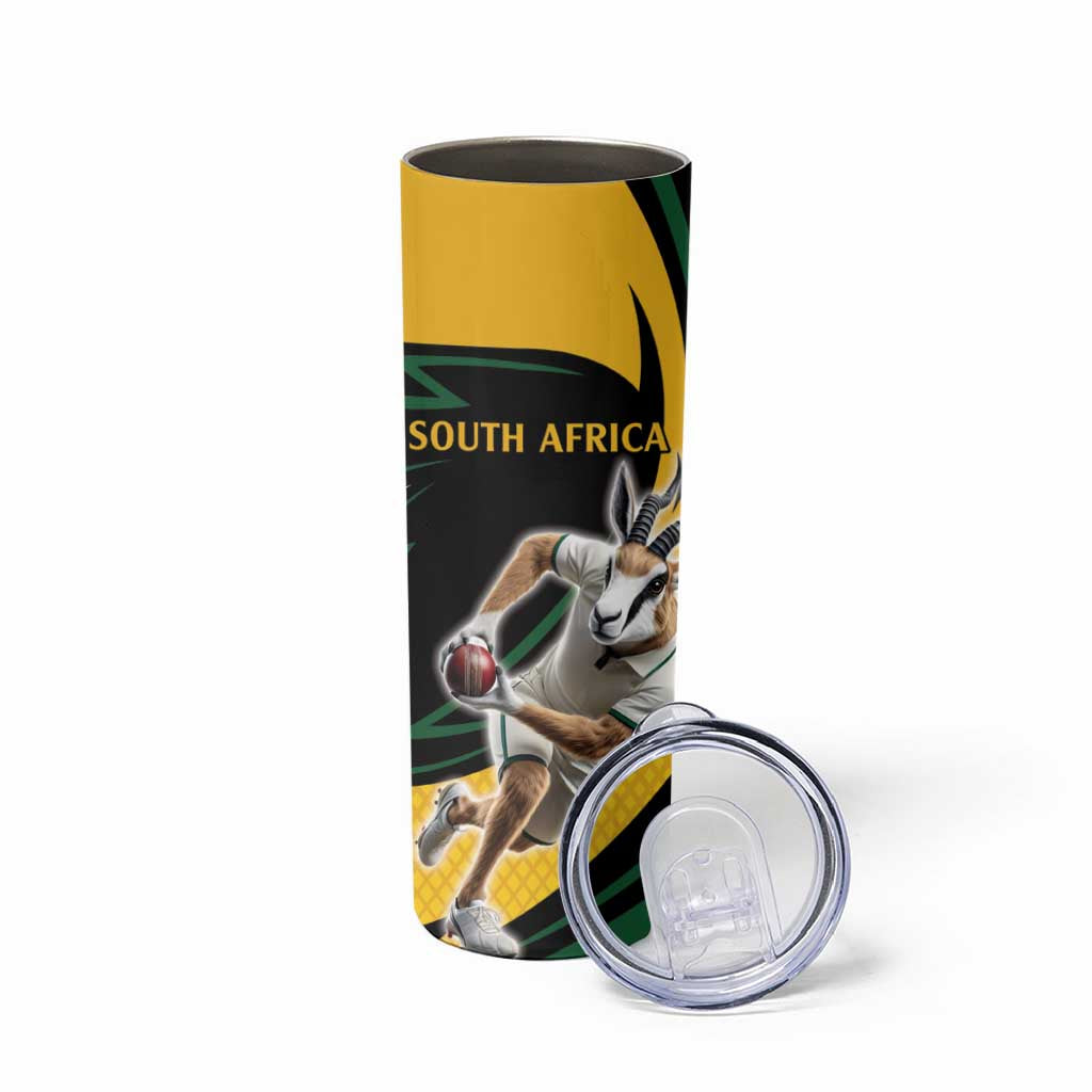 South African Springbok Cricket Custom Skinny Tumbler Unique Pattern