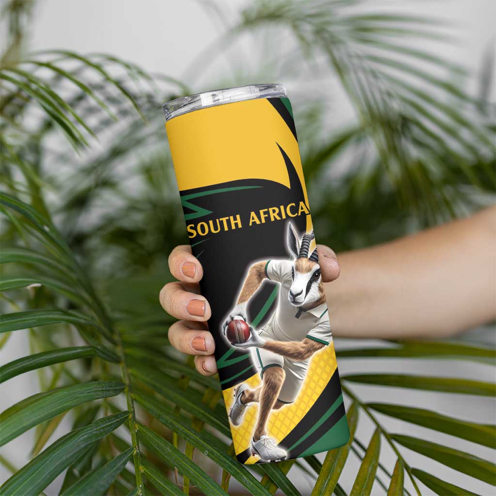 South African Springbok Cricket Custom Skinny Tumbler Unique Pattern