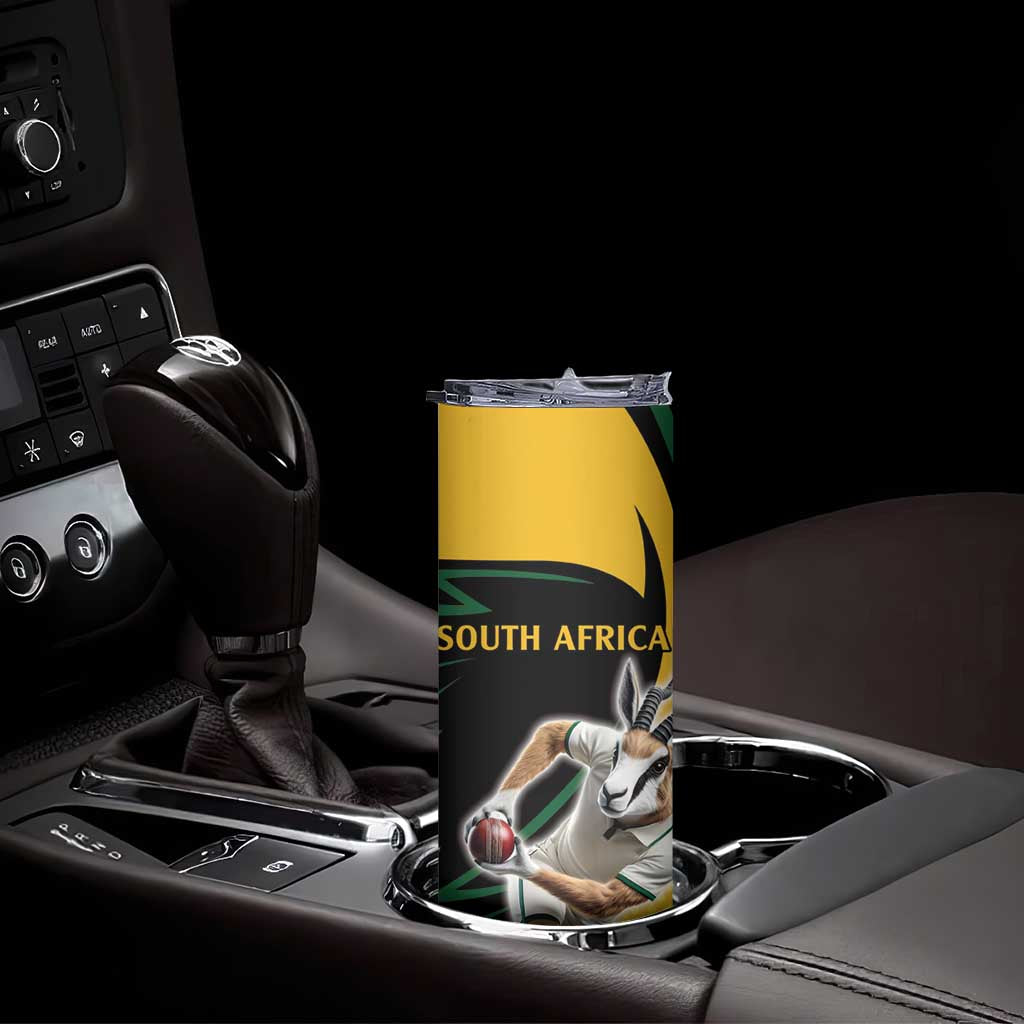 South African Springbok Cricket Custom Skinny Tumbler Unique Pattern