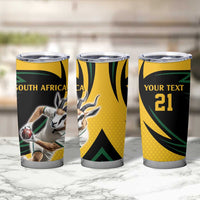 South African Springbok Cricket Custom Tumbler Cup Unique Pattern