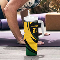 South African Springbok Cricket Custom Tumbler With Handle Unique Pattern