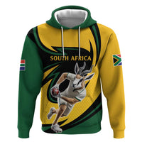 South African Springbok Cricket Custom Zip Hoodie Unique Pattern