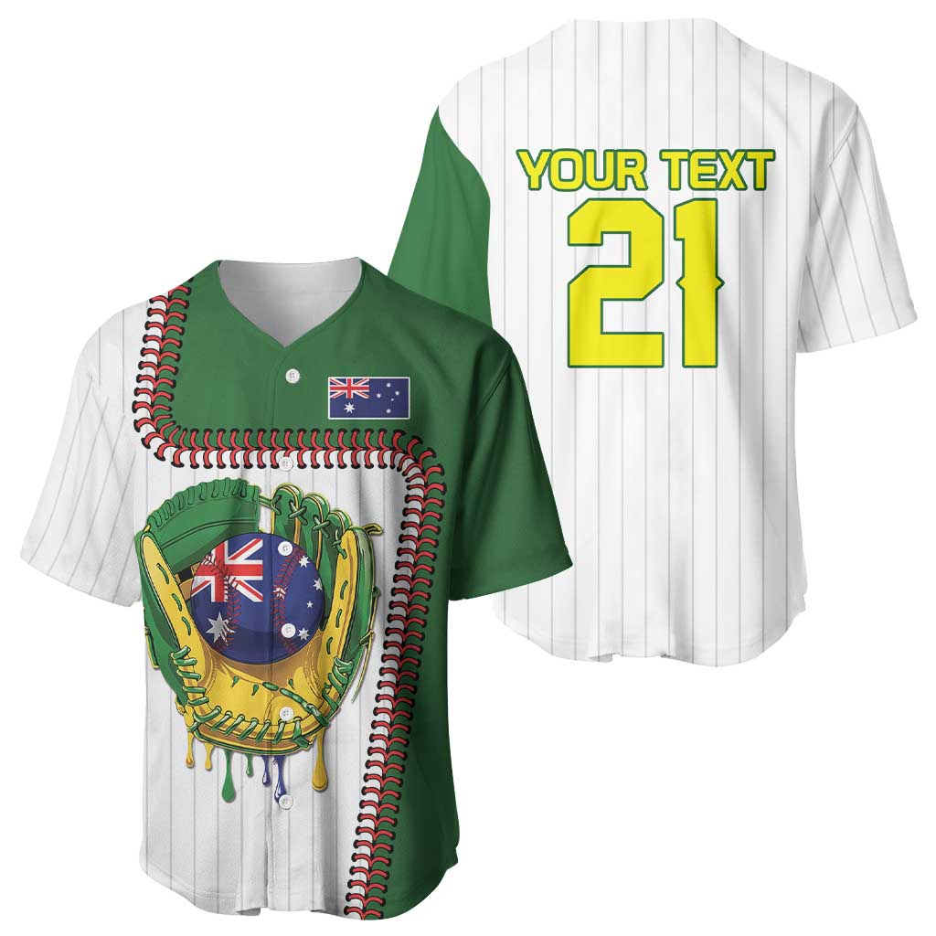 Custom Dripping Baseball Australia Baseball Jersey
