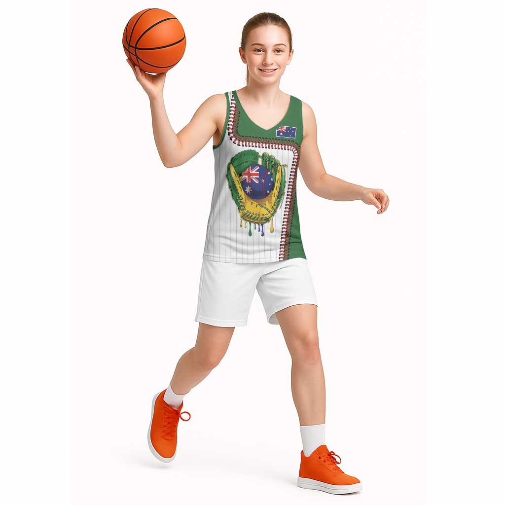 Custom Dripping Baseball Australia Basketball Jersey