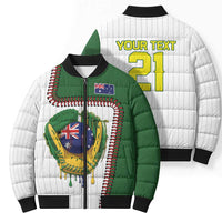 Custom Dripping Baseball Australia Bomber Puffer Jacket