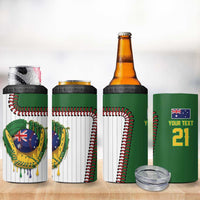 Custom Dripping Baseball Australia 4 in 1 Can Cooler Tumbler