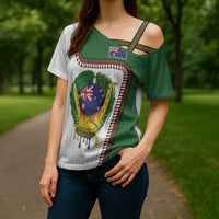 Custom Dripping Baseball Australia Cross Shoulder Shirt