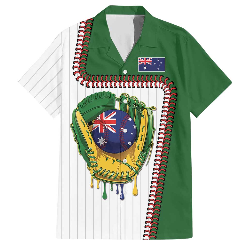 Custom Dripping Baseball Australia Hawaiian Shirt