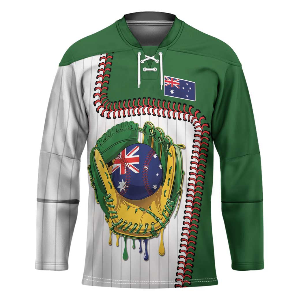 Custom Dripping Baseball Australia Hockey Jersey