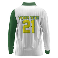 Custom Dripping Baseball Australia Long Sleeve Polo Shirt
