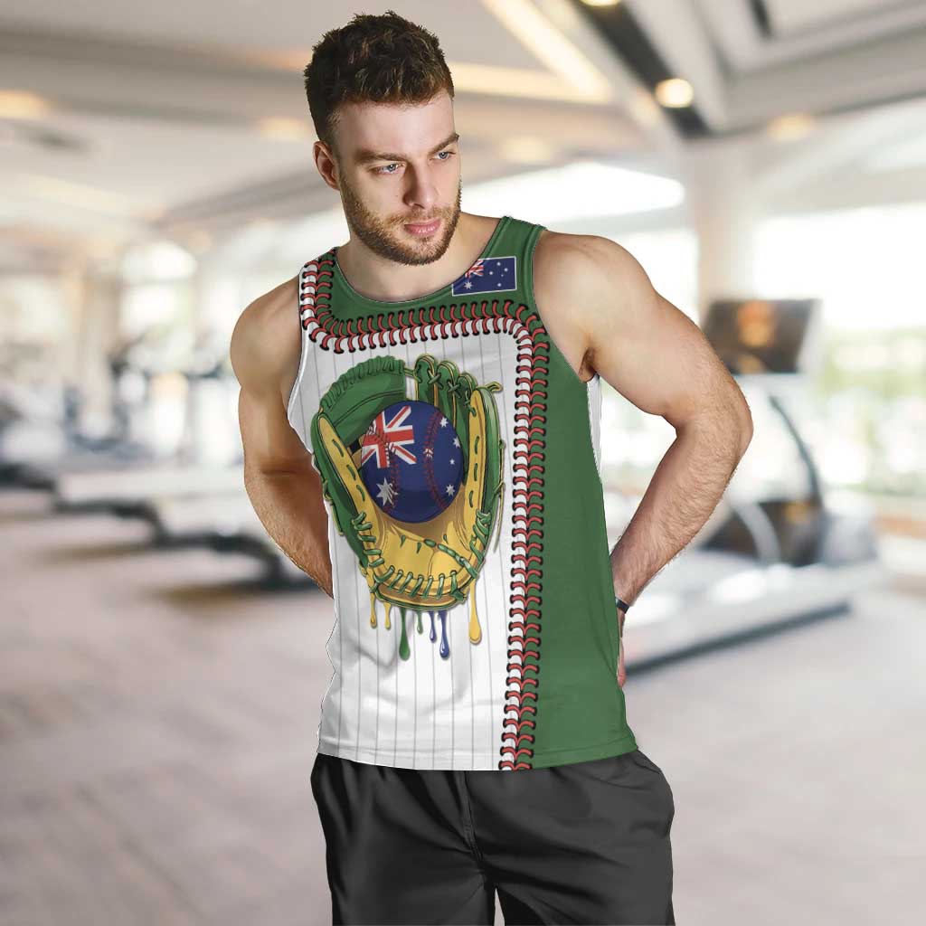 Custom Dripping Baseball Australia Men Tank Top