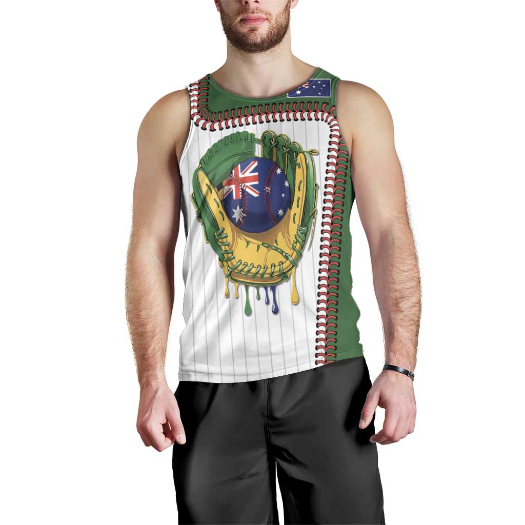Custom Dripping Baseball Australia Men Tank Top