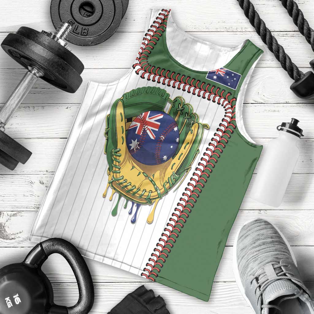 Custom Dripping Baseball Australia Men Tank Top