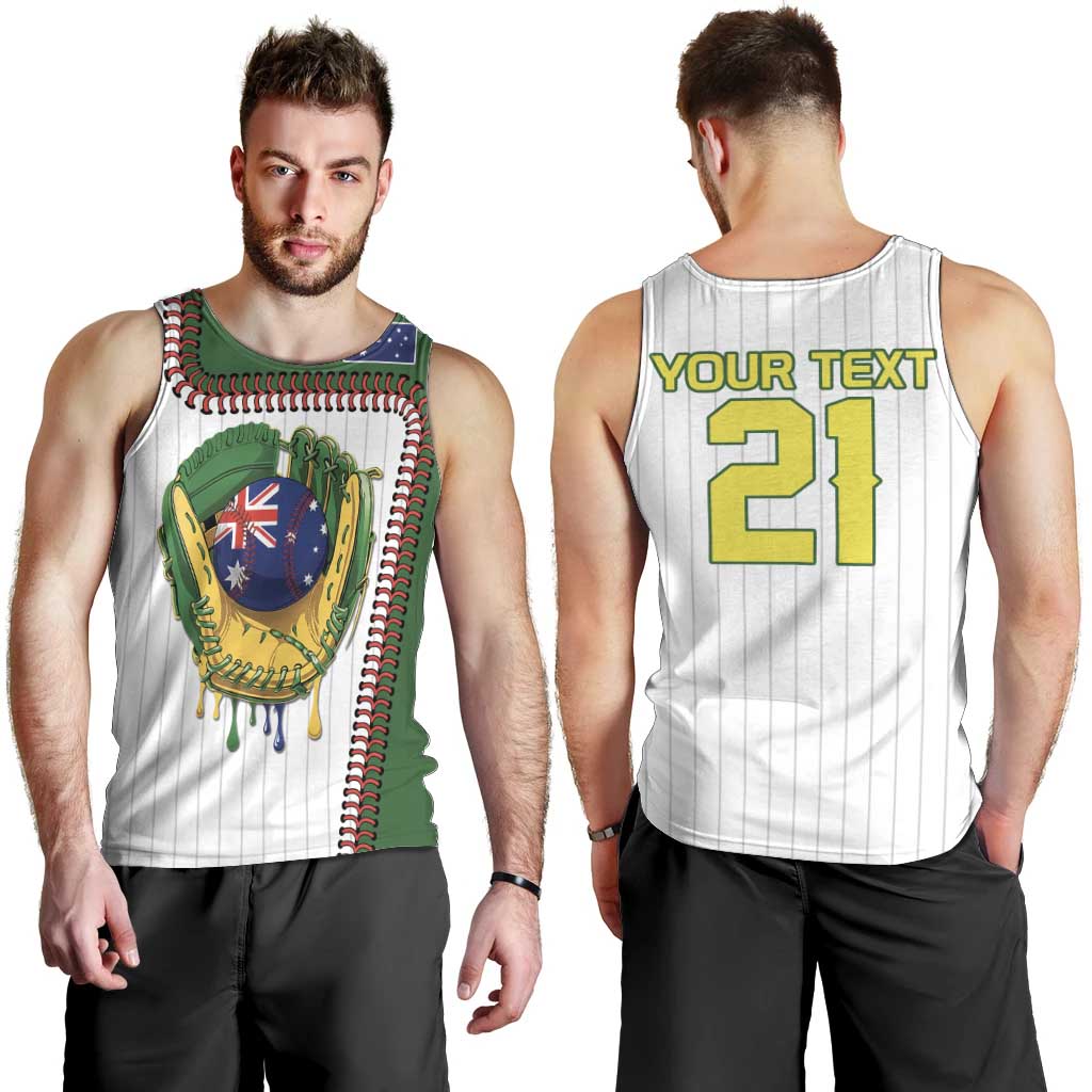Custom Dripping Baseball Australia Men Tank Top