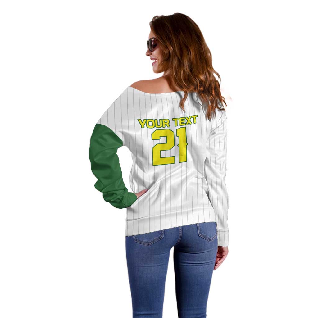 Custom Dripping Baseball Australia Off Shoulder Sweater