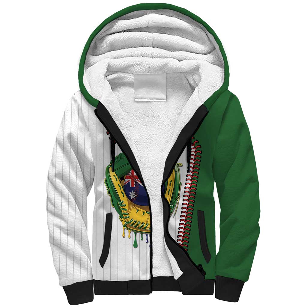 Custom Dripping Baseball Australia Sherpa Hoodie