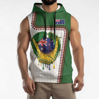 Custom Dripping Baseball Australia Sleeveless Hoodie
