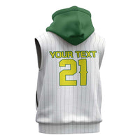 Custom Dripping Baseball Australia Sleeveless Zip Hoodie