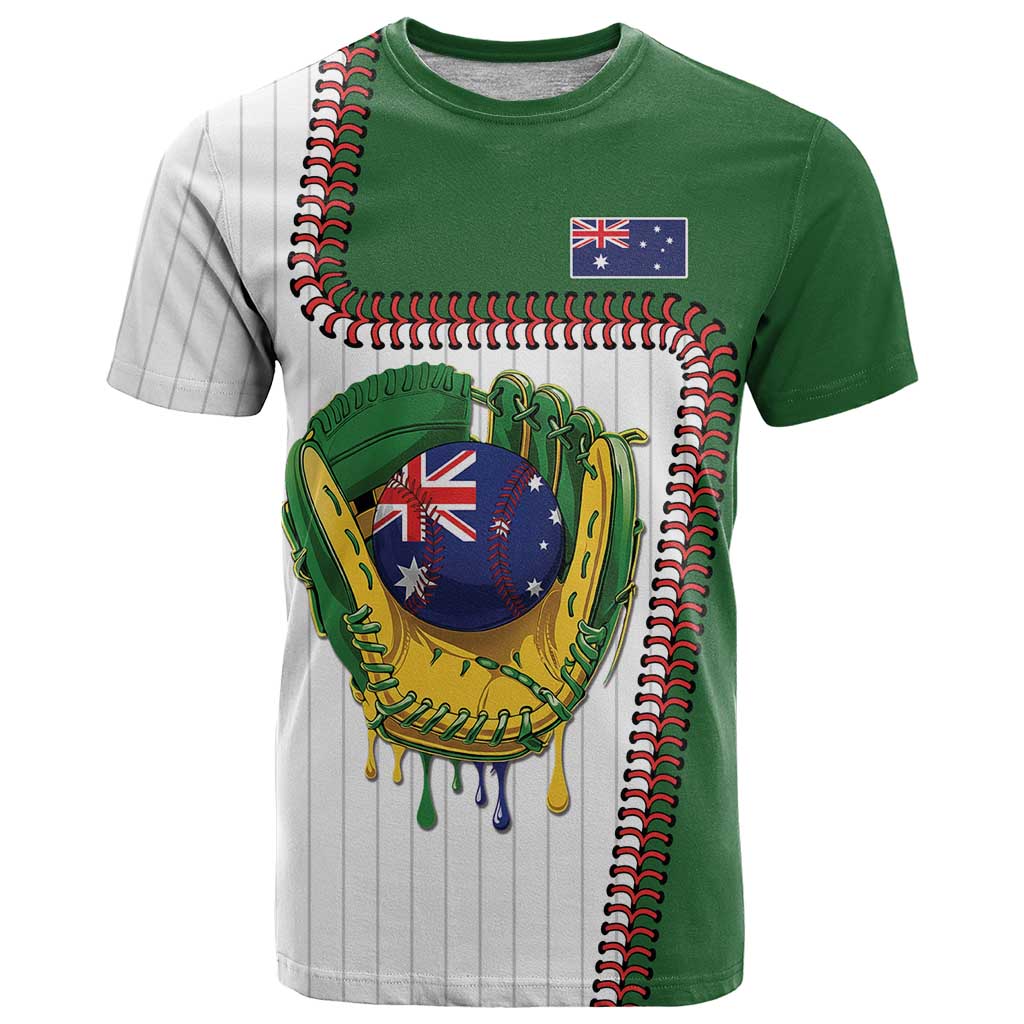 Custom Dripping Baseball Australia T Shirt