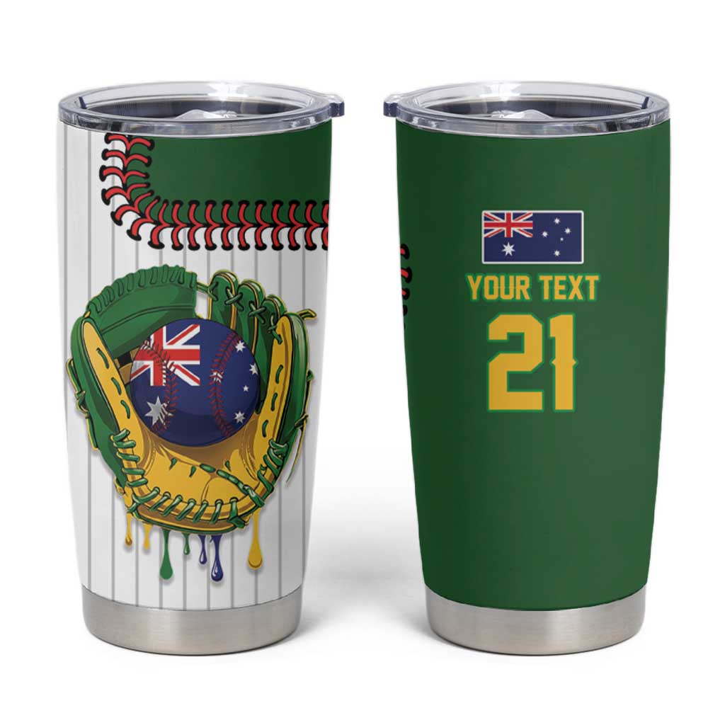 Custom Dripping Baseball Australia Tumbler Cup