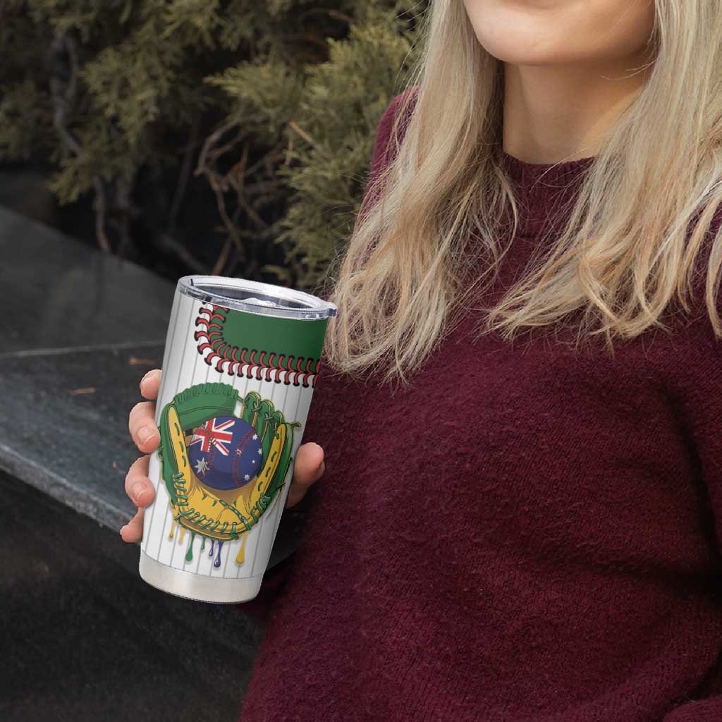 Custom Dripping Baseball Australia Tumbler Cup