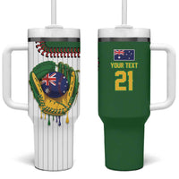Custom Dripping Baseball Australia Tumbler With Handle