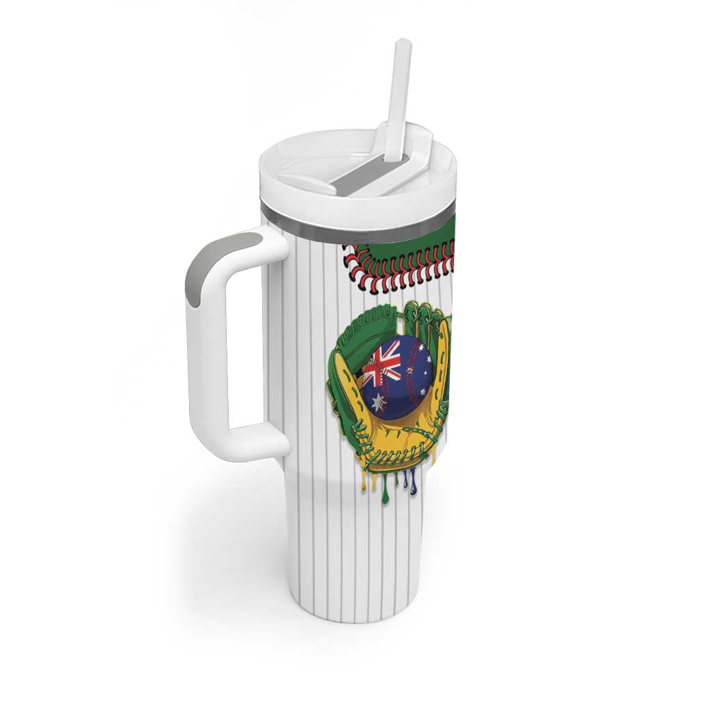 Custom Dripping Baseball Australia Tumbler With Handle