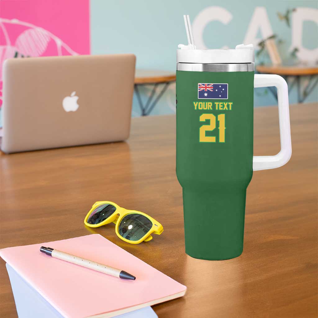 Custom Dripping Baseball Australia Tumbler With Handle