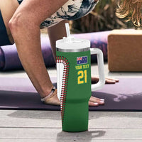 Custom Dripping Baseball Australia Tumbler With Handle