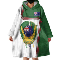 Custom Dripping Baseball Australia Wearable Blanket Hoodie