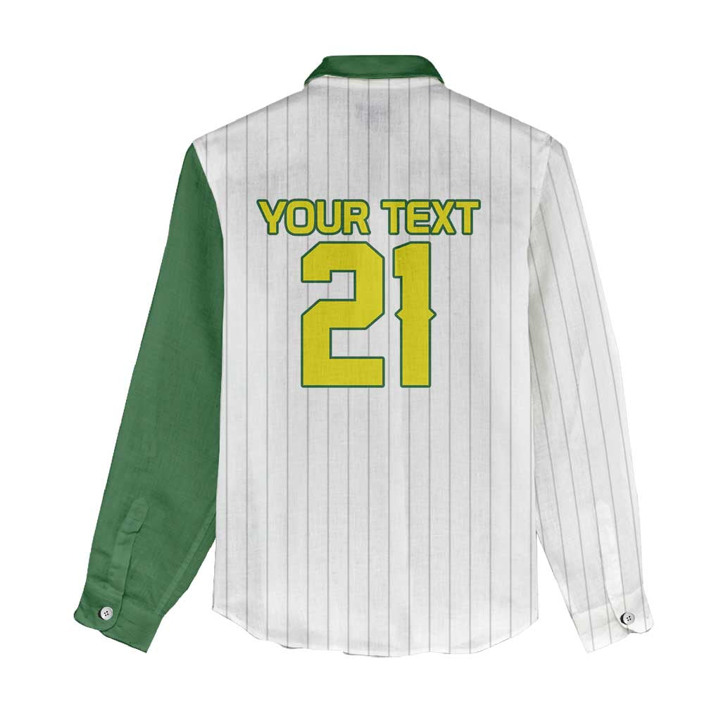 Custom Dripping Baseball Australia Women Casual Shirt