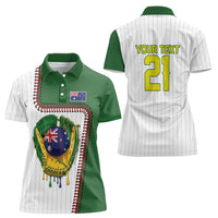 Custom Dripping Baseball Australia Women Polo Shirt