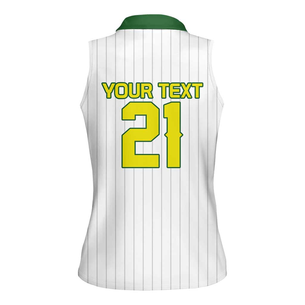 Custom Dripping Baseball Australia Women Sleeveless Polo Shirt