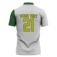 Custom Dripping Baseball Australia Zipper Polo Shirt