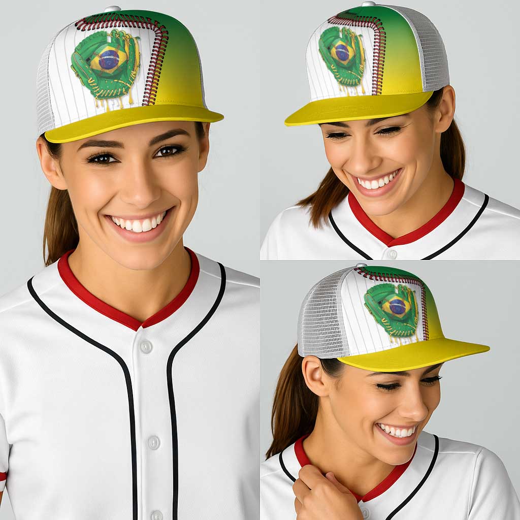 Dripping Baseball Brazil Baseball Net Cap