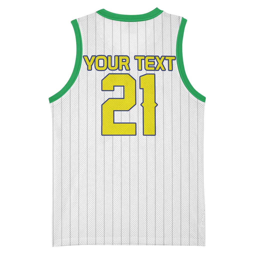 Custom Dripping Baseball Brazil Basketball Jersey