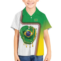 Custom Dripping Baseball Brazil Hawaiian Shirt